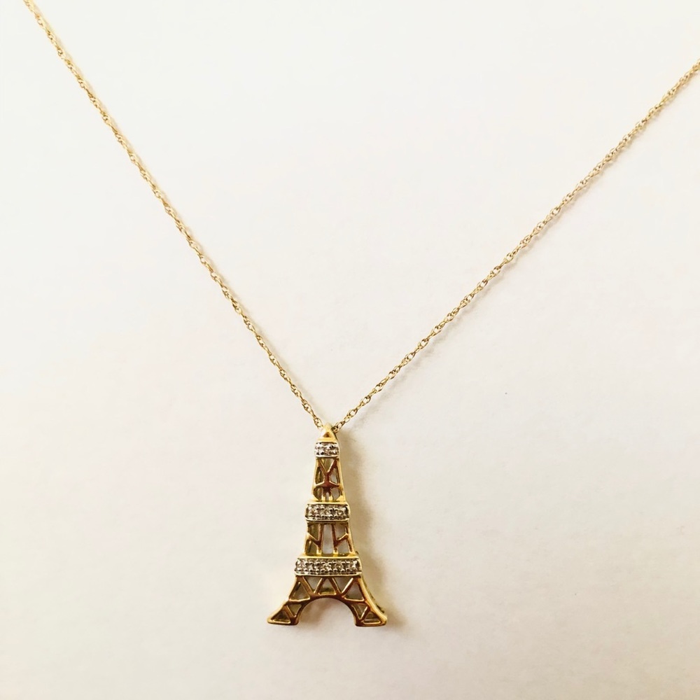 Eiffel Tower Pendant Necklace